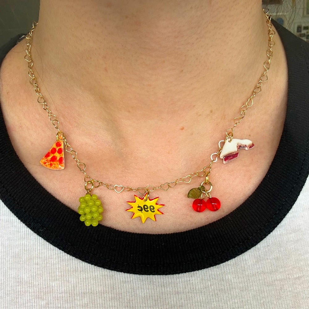 Haricot Vert Charm Necklace